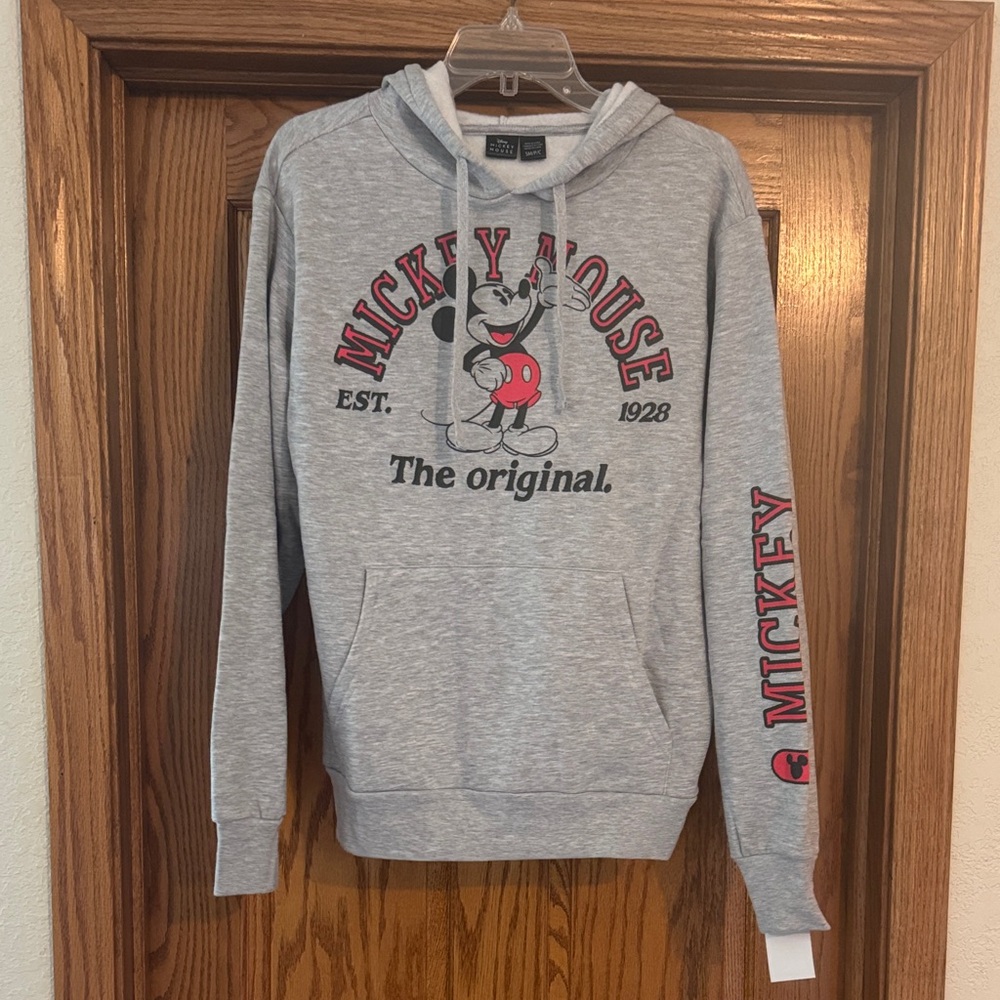 Disney Mickey Mouse Gray and Red Hoodie